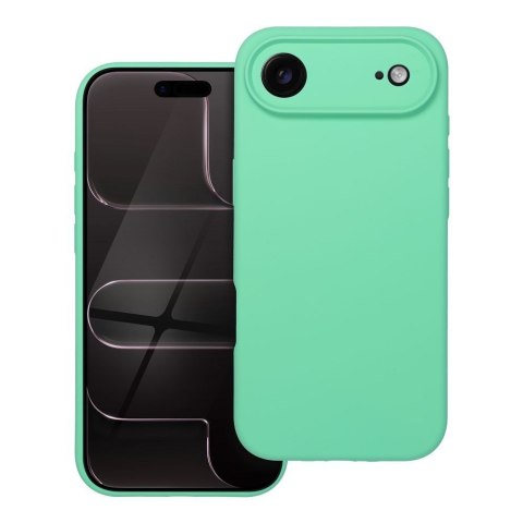 Futerał do iPhone 17 AIR Silicone 2mm zgodny z MagSafe miętowy