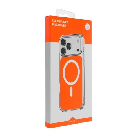Futerał do iPhone 17 PRO MAX Clear Fusion Mag Cover zgodny z MagSafe hermes orange