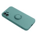 Futerał do iPhone 17 PRO MAX Silicone Ring zielony