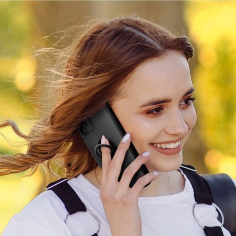 Futerał do Samsung A55 5G Silicone Ring czarny