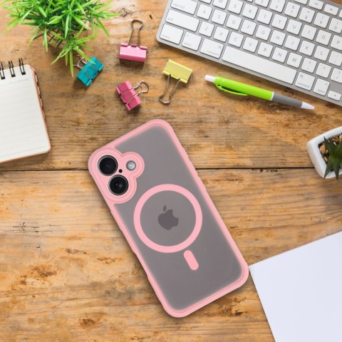 Futerał do Samsung S25 FE Full Matte Mag Cover zgodny z MagSafe jasnoróżowy