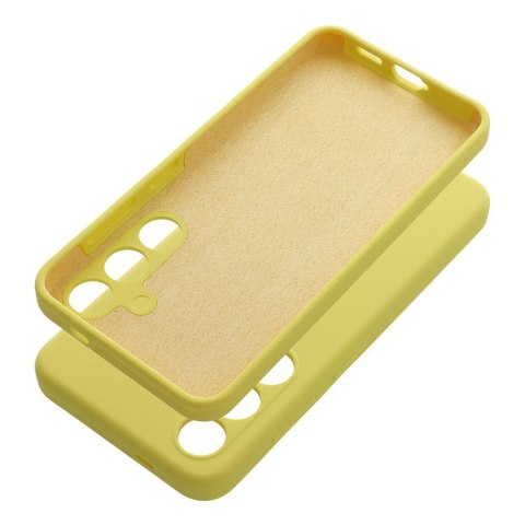Futerał do Samsung S25 FE Silicone 2mm żółty
