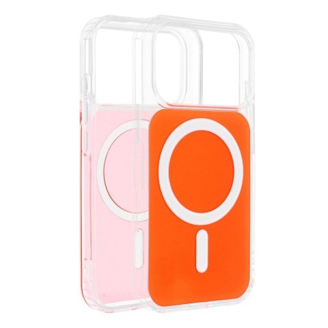 Futerał do Samsung S26 Clear Fusion Mag Cover zgodny z MagSafe hermes orange