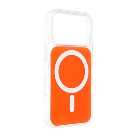 Futerał do Samsung S26 PLUS Clear Fusion Mag Cover zgodny z MagSafe hermes orange