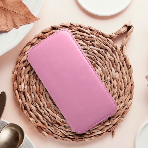 Kabura do IPHONE 16 Plus Dual Pocket Book do IPHONE jasny różowy
