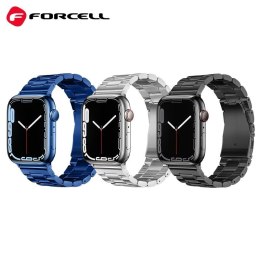 Pasek do Apple Watch Forcell F-Design FA10 zatrzask stal 38 / 40 / 41 mm niebieski