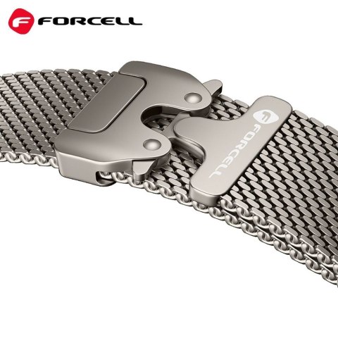 Pasek do Apple Watch Forcell F-Design FA11 zatrzask stal 38 / 40 / 41 mm czarny
