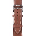 Pasek do Apple Watch Forcell F-Design FA20 dziurki skóra ekologiczna 42 / 44 / 45 / 49 mm brązowy