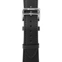 Pasek do Apple Watch Forcell F-Design FA20 dziurki skóra ekologiczna 42 / 44 / 45 / 49 mm czarny