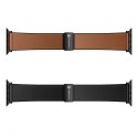 Pasek do Apple Watch Forcell F-Design FA21 magnetyczny skóra ekologiczna 38 / 40 / 41 mm czarny