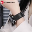 Pasek do Samsung Galaxy Watch Forcell F-Design FS20 magnetyczny skóra ekologiczna 20 mm czarny