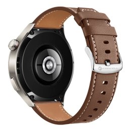 Pasek do Samsung Galaxy Watch Forcell F-Design FS21 dziurki skóra ekologiczna 20 mm brązowy