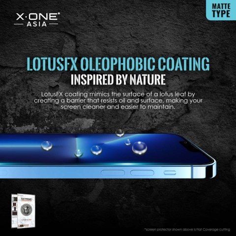 Protektor LCD X-ONE Extreme Shock Eliminator 4th gen. Matowe - do iPhone 13 Pro Max/14 Plus