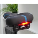 Siodełko rowerowe z wbudowaną lampką LED FSBSD-232-1 czarne