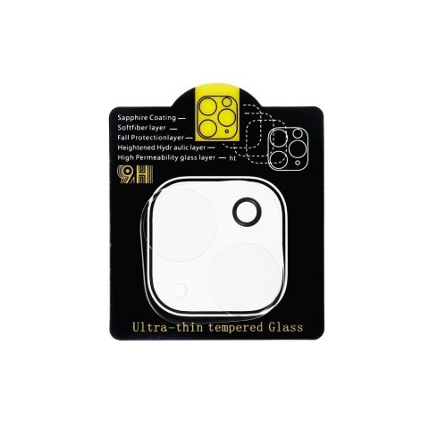 Szkło hartowane 5D Full Glue do aparatu - do iPhone 15 Plus Transparent