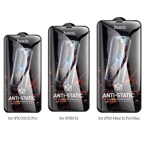 Szkło hartowane do iPhone X / XS / 11 PRO Hoco HD Anti-static 25 sztuk G10