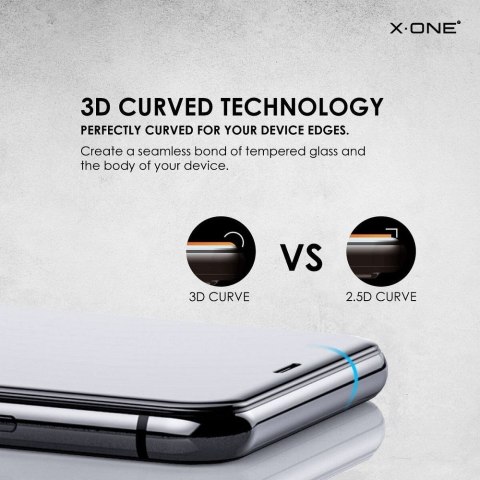 Szkło hartowane X-ONE Full Cover Extra Strong Matowe - do iPhone 11 (full glue) czarny