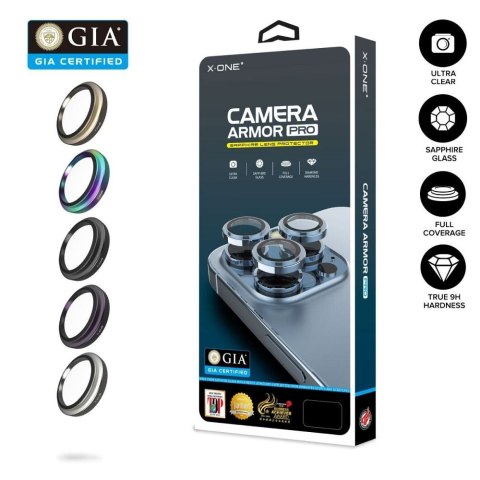 Szkło szafirowe X-ONE na obiektyw aparatu Camera Armor Pro - do iPhone 16e (SE 4 2025)