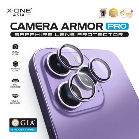Szkło szafirowe X-ONE na obiektyw aparatu Camera Armor Pro - do iPhone 16e (SE 4 2025)