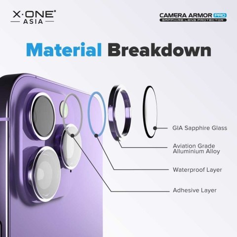 Szkło szafirowe X-ONE na obiektyw aparatu Camera Armor - do Samsung Galaxy S26 Ultra
