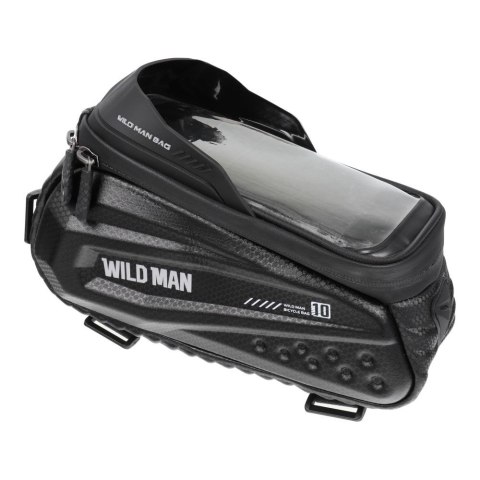 WILDMAN sakwa rowerowa na ramę na zamek 1,2L (4" - 7") ES10 czarna