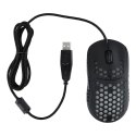 ART myszka komputerowa przewodowa USB A 6400 dpi podświetlana AM-99 czarna