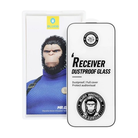 Szkło Hartowane 5D Mr. Monkey Glass - Apple iPhone 16 Pro czarny (Large Arc Edge Strong Dustproof)