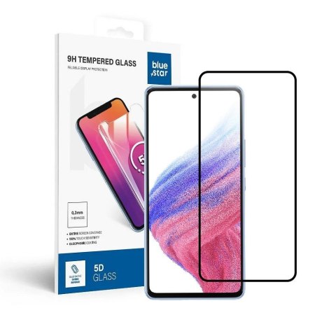 Szkło hartowane do Samsung Galaxy A53 5G (full glue / case friendly) Blue Star 5D czarne