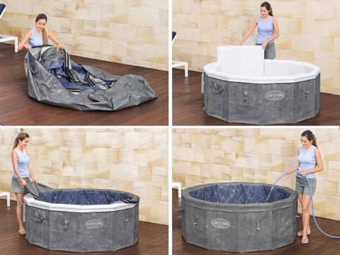 Bestway Lay-Z-Spa Carrara AirJet 6 hydromasaż 4-6os WiFi aplikacja 6001V