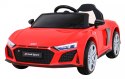Audi R8 LIFT Samochodzik na akumulator Czerwony