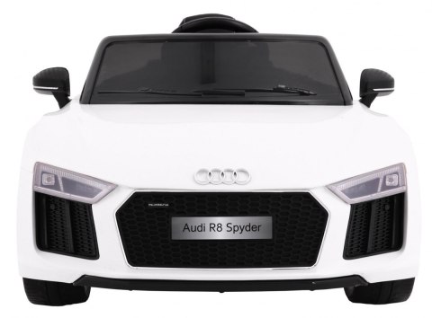 Audi R8 Spyder na akumulator Biały + Pilot