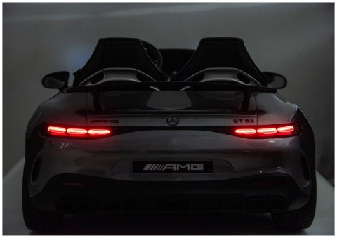 Auto Na Akumulator Mercedes GT63 AMG DK-GT63 24V Cichy Silnik Szary