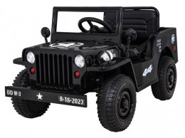 Autko Wojskowe Retro dla dzieci Czarny + Napęd 4x4