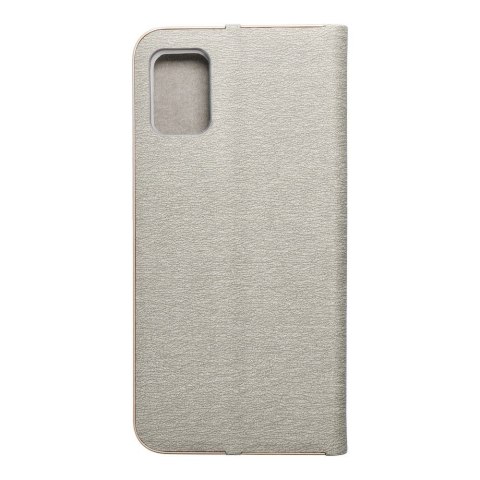 Kabura LUNA Book Gold do SAMSUNG A51 srebrny