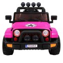Auto Terenowe Full Time 4WD dla dzieci Różowy + Napęd 4x4 + Pilot + Audio LED + Schowek