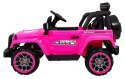 Auto Terenowe Full Time 4WD dla dzieci Różowy + Napęd 4x4 + Pilot + Audio LED + Schowek