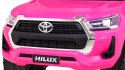 Toyota Hilux na akumulator dla dzieci, Różowy Pickup + Napęd 4x4 + Pilot