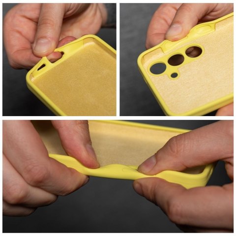Futerał SILICONE 2mm do SAMSUNG A57 5G żółty