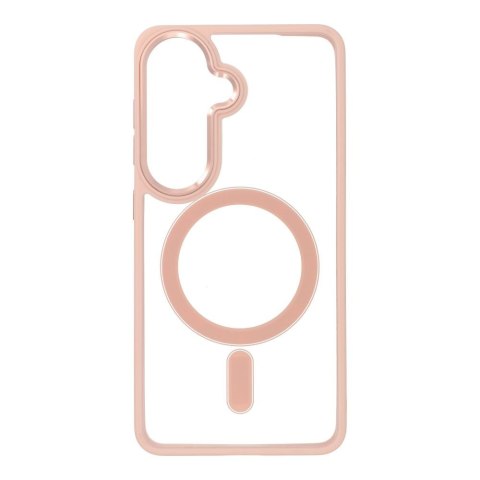Futerał do Samsung S26 Color Edge Mag Cover zgodny z MagSafe różowy