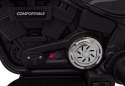 Motorek Chopper FASTER na akumulator dla dzieci Niebieski + Radio FM + Panel audio + LED