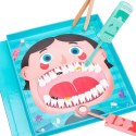 Drewniany Zestaw Małego Dentysty Książka Magnetyczna Zęby Narzędzia