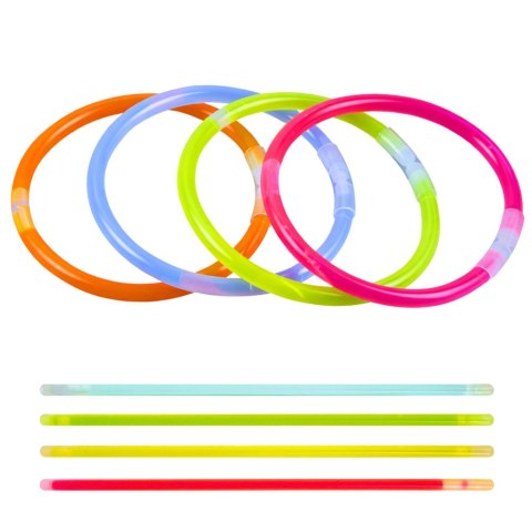 Bransoletki Opaski Fluorescencyjne Świecące W Ciemności Neon Stick 5 szt.