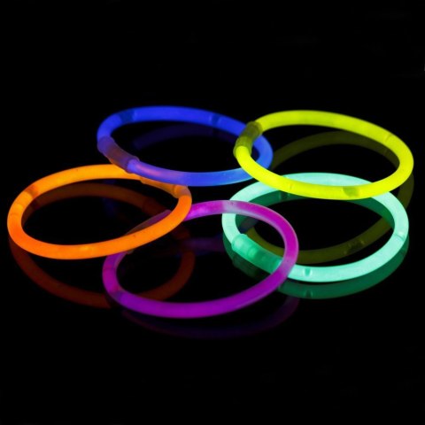 Bransoletki Opaski Fluorescencyjne Świecące W Ciemności Neon Stick 5 szt.