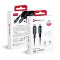Kabel USB C do USB C Forcell F-Energy QC4.0 PD 5A 100W Digital 1,2 m C277 czarny