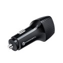 Ładowarka samochodowa Forcell F-Energy Carbon 2 x USB C QC3.0 PD 3A 40W CC50-2C czarna