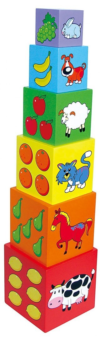 Viga Piramidka edukacyjna - jedno w drugie