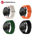 Pasek do Samsung Galaxy Watch Forcell Forcell F-Design FS01 dziurki silikon 22 mm pomarańczowy