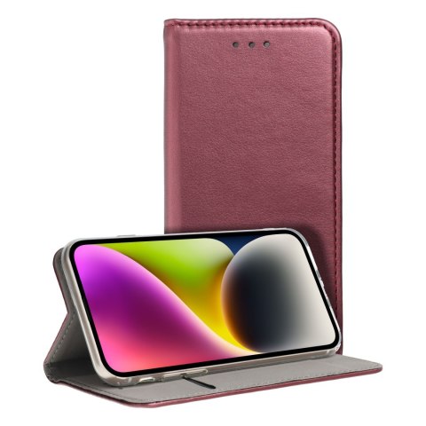 Kabura SMART MAGNETO do OPPO RENO A5 PRO 5G burgundowy