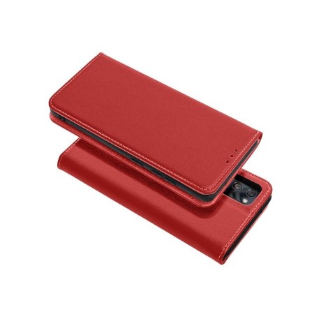Kabura SMART PRO Book skórzana do SAMSUNG A05s bordowy