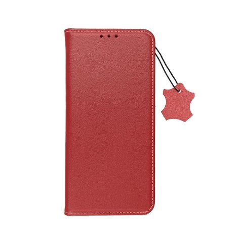 Kabura SMART PRO Book skórzana do SAMSUNG S25 FE bordowy